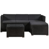 Juskys ArtLife Loungeset Punta Cana - M - Polyrotan