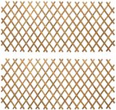 vidaXL Uitbreidbare Trellis Fence 2 stuks 100 x 105 cm Bamboe Lichtbruin