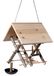 dobar® Vogelvoederhuis, speelplaats, hangend, van hout, voederhuis voor wilde vogels als bouwpakket, natuurvogelhuisje, 29 x 26,5 x 43 cm