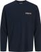 JACK&JONES - JJJADE TEE LS CREW NECK BF Heren T-shirt - Navy Blazer - L - Katoen