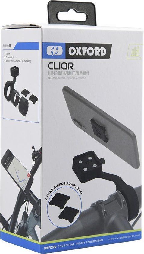 Oxford CliqR Telefoonhouder Fiets (stuur) - Universeel - Zwart