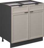 Vicco Fame-Line Keukenonderkast – 80 cm, WB Eik GrijsBeige