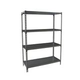 Simon Rack Metalen stelling 1500x1000x500 mm - Simonclick | 4 niveaus, Metalen legbord, 180 kg buigbelasting, Corrosiewerende coating, Montage met kliksysteem, Antraciet