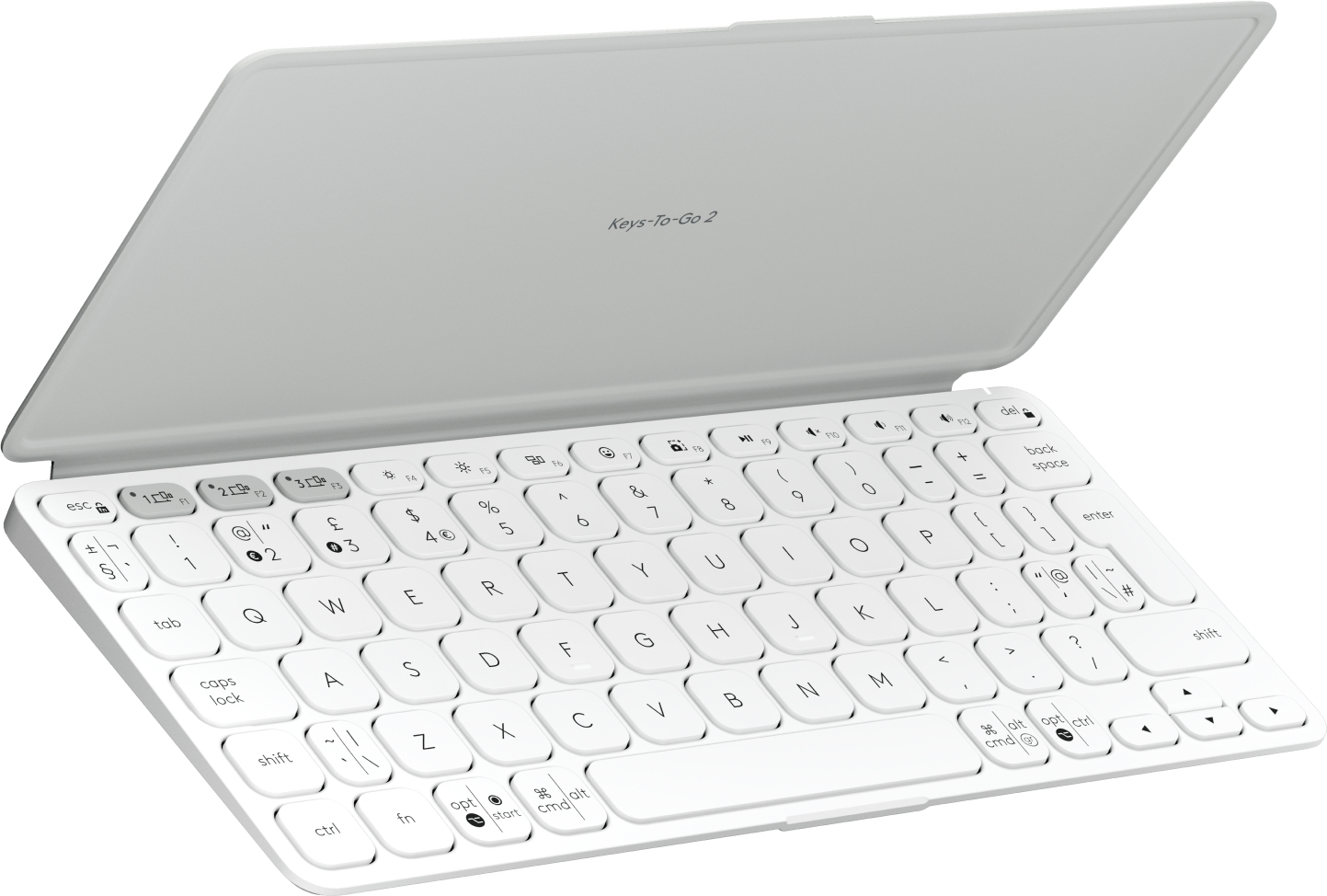 Logitech Keys-To-Go 2 - Wireless Keyboard - Bluetooth - QWERTY US International - White