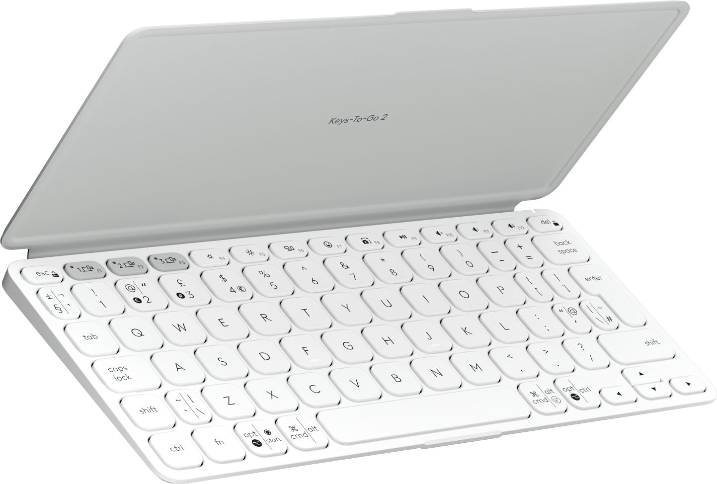 Logitech Keys-To-Go 2 - Wireless Keyboard - Bluetooth - QWERTY US International - White
