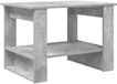 vidaXL Salontafel Beton Grijs 72 x 50 x 50 cm Bewerkt Hout