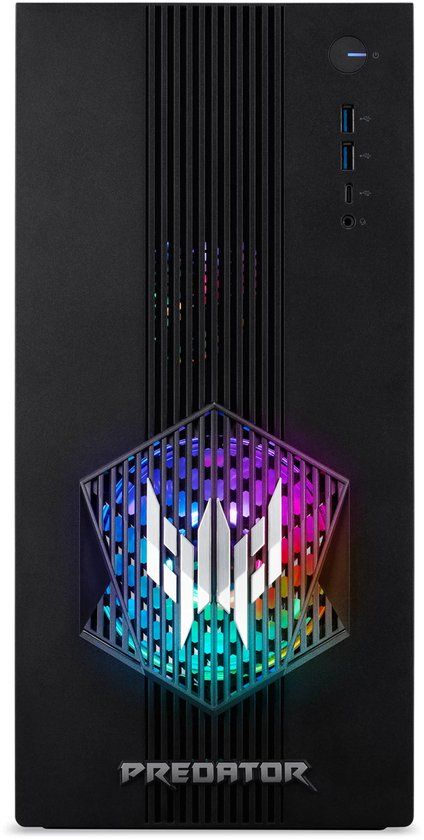 Acer Predator PO3-665 Intel Core Ultra 7 265F 16 GB DDR5-SDRAM 1 TB SSD NVIDIA GeForce RTX 5060 Ti Windows 11 Home Desktop PC Zwart