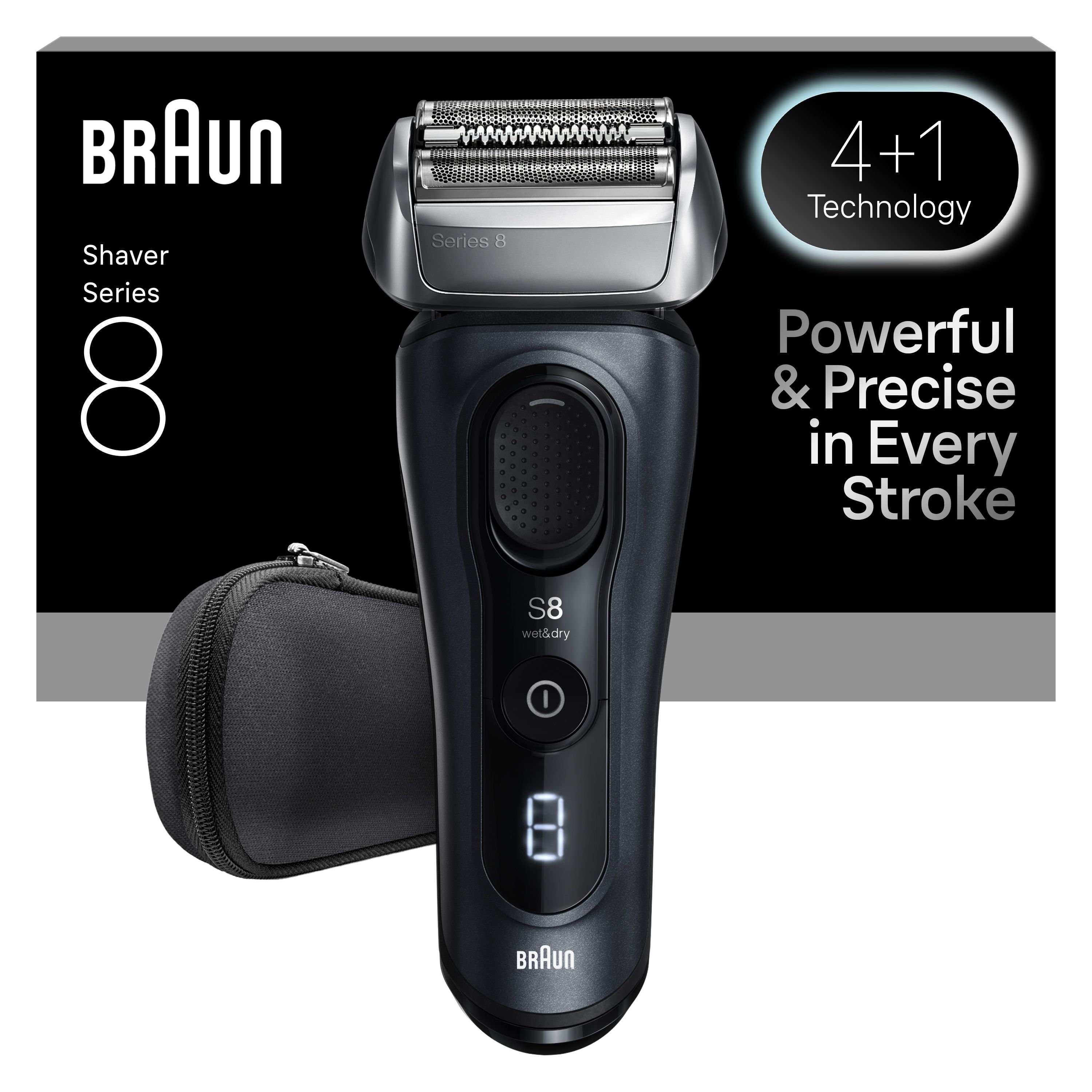 Braun Series 8 8603s Scheerapparaat met scheerblad Trimmer Grijs