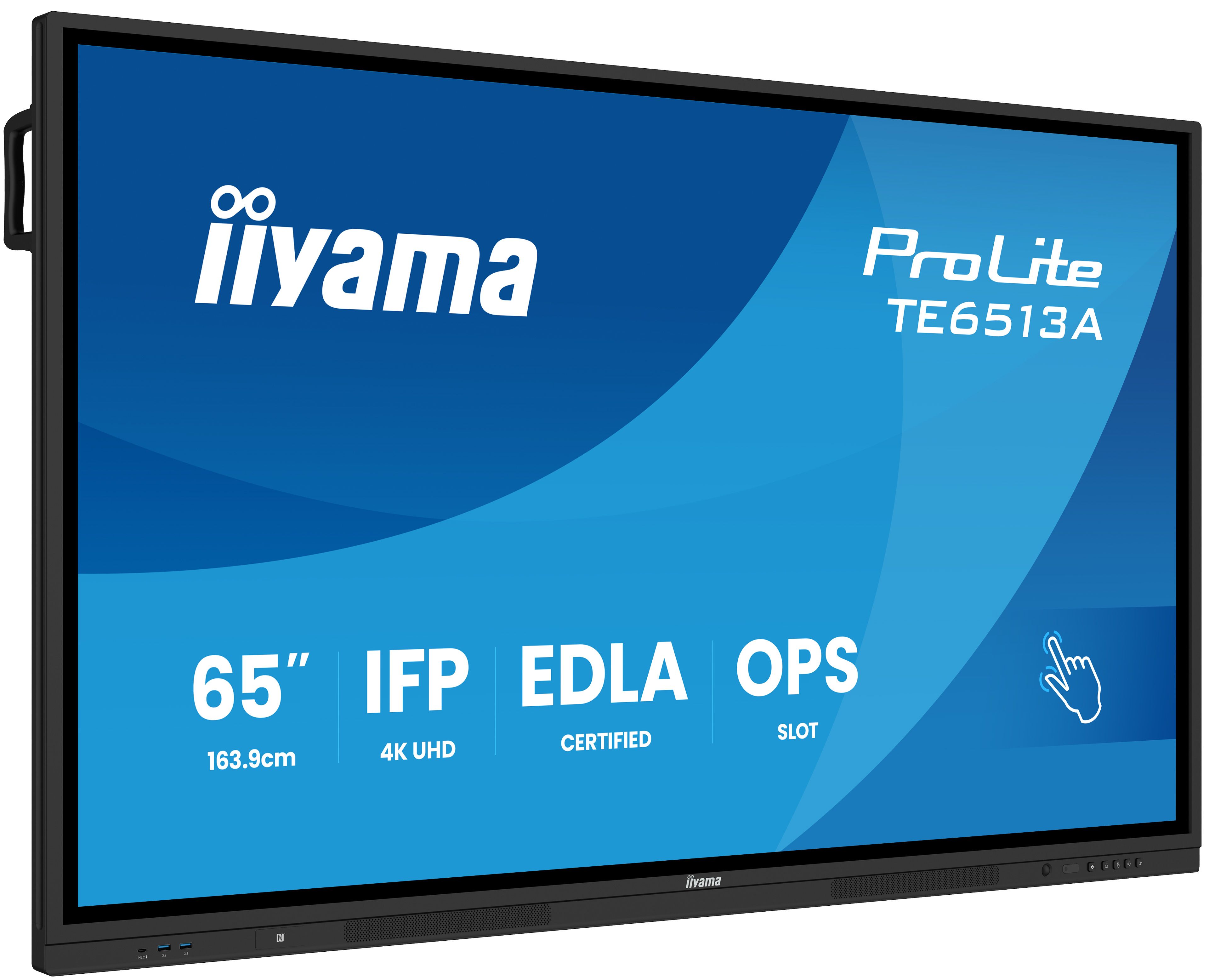 iiyama TE6513A-B2AG Interactief flatscreen 65 inch 4K Ultra HD Zwart