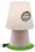 Lampe sur pied, couleur sable, douille E27, 60 cm de haut, IP44, résistant à l'eau