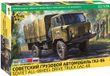 Zvezda Modelbouwpakket Militaire voertuigen - 3707 Sovjet GAZ-66 - Vierwielaangedreven Militaire Vrachtwagen Plastic - 1:35 - Modelbouw