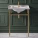 Hudson Reed Elizabeth Lavabo 63cm avec Cadre Métallique - Modèle Classique - Or Satiné