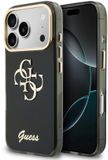 Guess Housse arrière pour Apple iPhone 18 Pro - HC IML 4G Script Metal - Noir