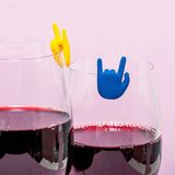 Winkee Rock Hand Marqueur en Verre Set de 8
