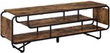 vidaXL TV-standaard 140 x 36 x 45 cm Gerookt eiken Bewerkt hout