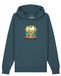 Watapparel Sweatshirt 'Hippies Bus' turquoise / geel / petrol / oranje