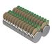 Magnetpro 50 stuks zelfklevende magneten, 8 x 1 mm, mini-kleefmagneten, per paar, gemagnetiseerd, voor onderwijs, onderzoek, beroep, commercieel, presentatie en industrie