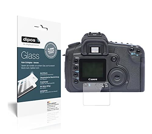 dipos 2 x pantserfolie, helder, compatibel met Canon EOS 30D, beschermfolie, 9H, displayfolie