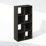 Furinno Pelli Kubieke opbergkast, boekenkast, boekenkast, 8-kubus, espresso