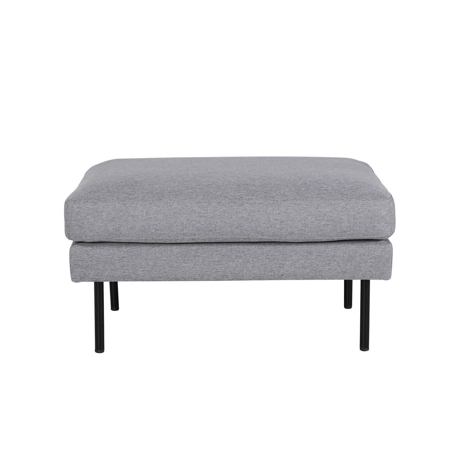 Venture Home 15558-655 Zoom Ottoman, 100% polyester, zwart, grijs