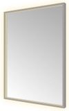 Hotbath &More Mirrors Square LED Badkamerspiegel - Rechthoek - 80 x 60 cm - Geborsteld Gunmetal