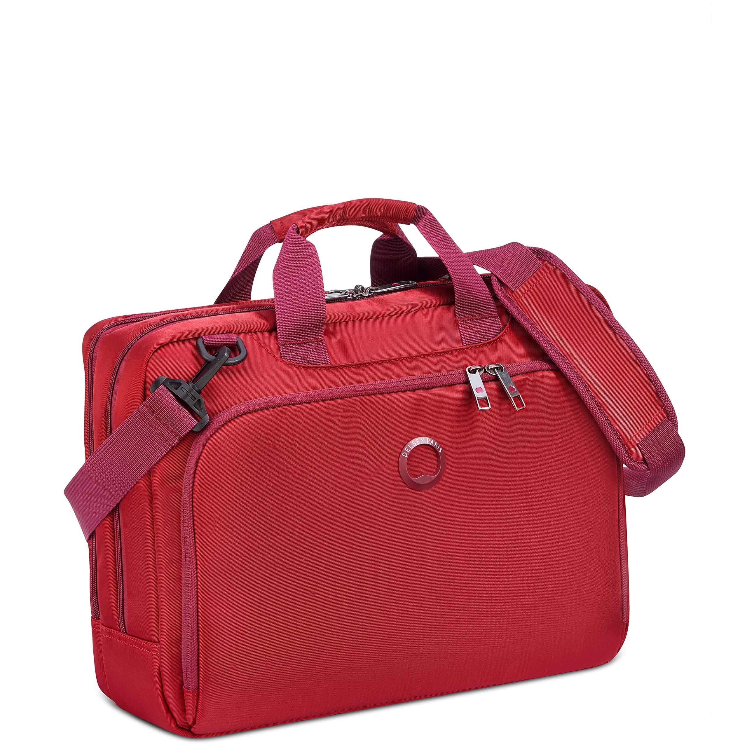DELSEY Esplanade Laptop Bag 2CPT 15.6 Red Laptoptas kopen