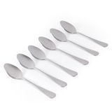Salter BW13681EU7 Teaspoon Set of 6 – Newbury Stainless Steel Coffee Spoons Cutlery Set, Mirror Polish Finish Flatware, Tea Spoon Tableware for Home, Restaurant, Office, Kitchen, Dishwasher Safe