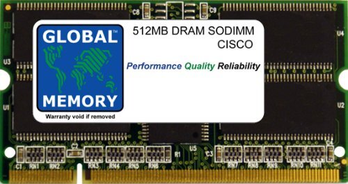 GLOBAL MEMORY 512MB DRAM SODIMM GEHEUGEN RAM VOOR CISCO CATALYST 6500 SERIES SWITCHES DISTRIBUTED VOORWARDING CARD 3A (MEM-XCEF720-512M)