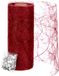 Sizoweb Tafelloper - 25 meter rol + 100 decoratieve hartjes gratis (20cm breed, in Bordeaux)