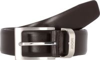 JOOP! Leren Riem Modern Coll. Belt 3,5 CM W95 D`Brown Donkerbruin