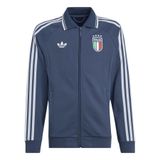 ADIDAS PERFORMANCE Sportief sweatvest 'Italy Away Anthem Jacket' saffier / groen / rood / offwhite