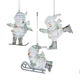 Kurt S. Adler 3-4 inch Acrylic Opalescent Snowman Orn 3/Asstd. 5x5x10 cm ornement de Noël