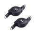 Cable Matters korte intrekbare USB-C-kabel (intrekbare USB-C-naar-USB-kabel) - 1 mtr.
