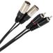 Plugger Kabel XLR mannelijk 3 B/RCA mannelijk 3 m zwart