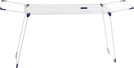Leifheit Classic Uitschuifbaar Droogrek - 23 meter drooglengte - Wit/Blauw