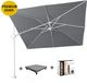 Platinum Challenger T2 zweefparasol 300x300 cm wit