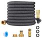 Omgoods - Tuyau d'arrosage extensible avec raccords en laiton et raccord universel