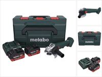 Metabo W 18 L 9-125 accu haakse slijper 18 V 125 mm + 2x accu 5,5 Ah + oplader + metaBOX