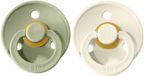 BiBS - Colour Pacifier - Stage 3 Fopspeen - 2 stuks - Sage / Ivory