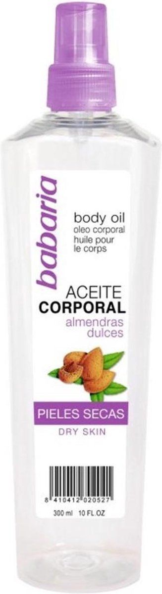 Indasec Babaria Sweet Almonds Moisturizing Body Oil 300ml