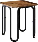 vidaXL Salontafel Oud hout 40 x 40 x 45 cm Bewerkt hout