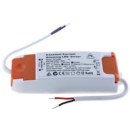 Seki LED-driver/voeding 25-42 V DC; 420 mA; dimbaar via fase-aansnijding/fase-sectie; constante stroom LED-driver; voor LED-panelen; PWM