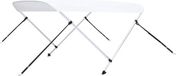 vidaXL Biminitop - 2-boogs - 150x120x110 cm - wit