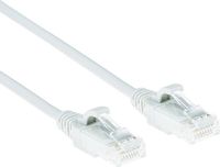 ACT Witte 0,15 meter LSZH U/UTP CAT6 datacenter slimline patchkabel snagless met RJ45 connectoren DC8930