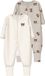 NAME IT Pyjama NBNNIGHTSUIT 2P ZIP FF Pumice Bear Noos Unisexe Manches Longues Imprimé Animal Coton 74