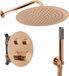 Rea Lungo +Box - Ensemble de douche encastré avec thermostat - Cuivre - 25x25x150cm