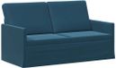 vidaXL Canapé 2 places Bleu 150 x 81 x 82 cm velours