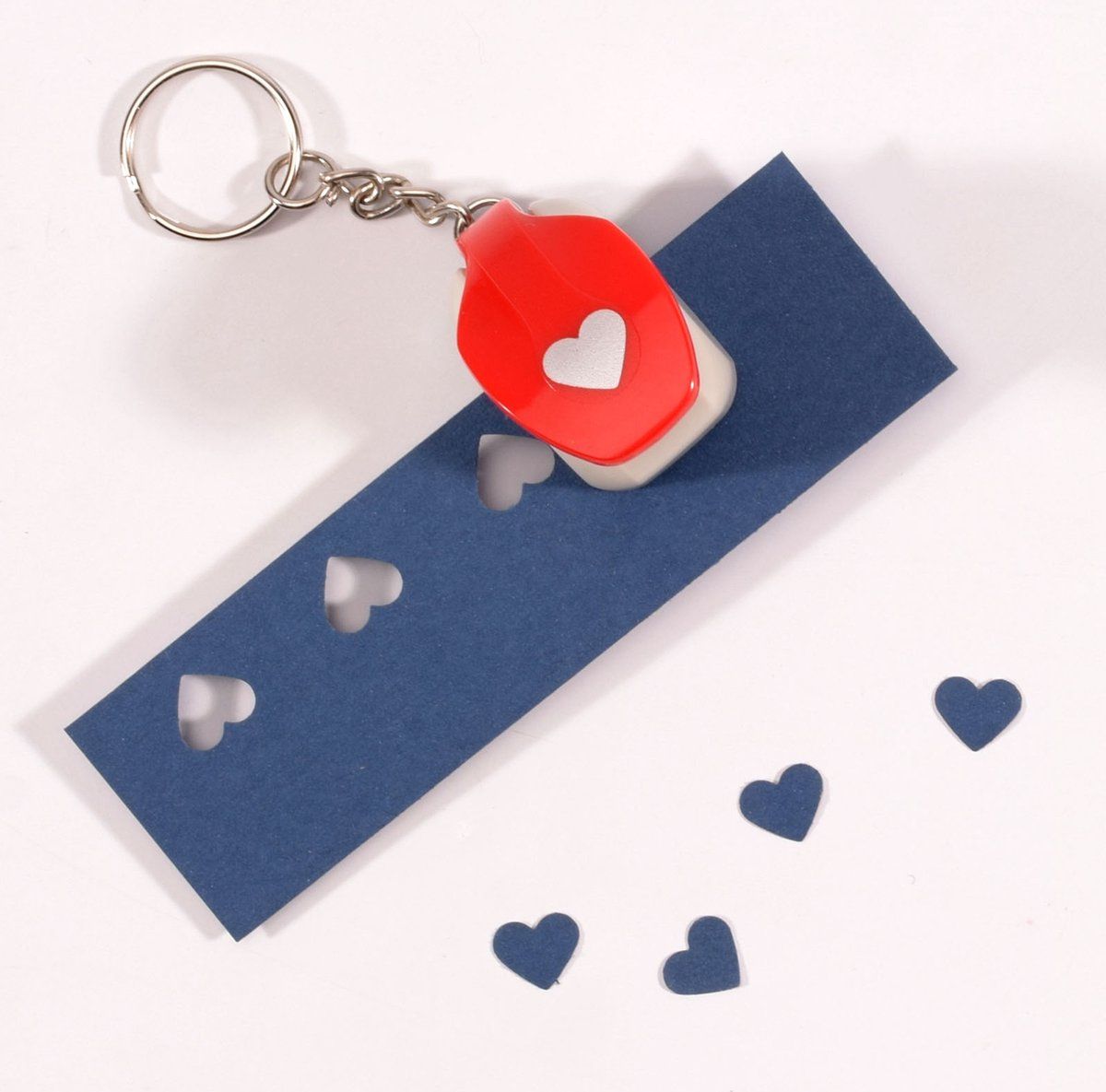 Vaessen Creative Sleutelhanger Pons Hart - Wit