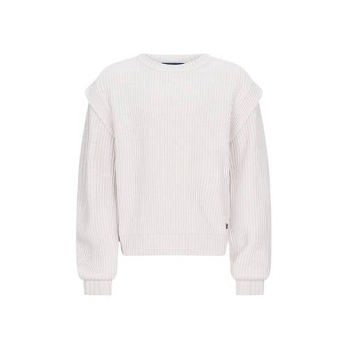 Retour Jeans trui grijs grof gebreid