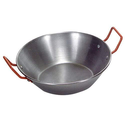 La Ideal Gepolijste stalen diepe pan met twee handvatten, zilver, 36 cm